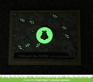 glow-in-the-dark embossing powder