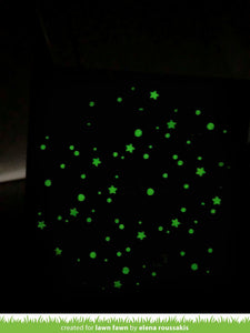 glow-in-the-dark embossing powder